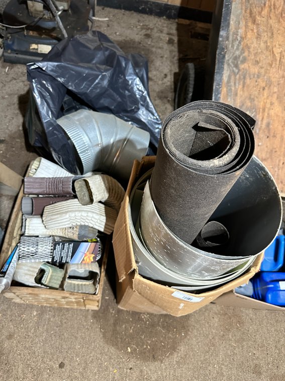Gutter parts, flashing