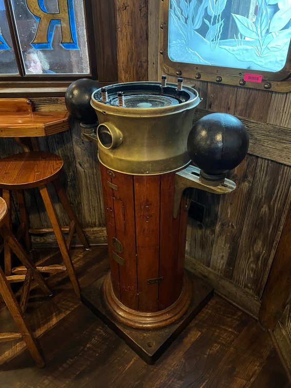 Antique standing compass
