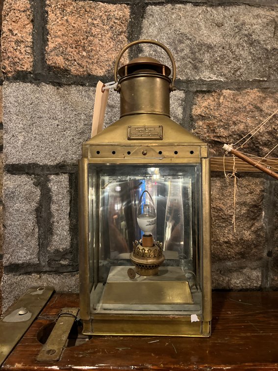 Brass cabin light