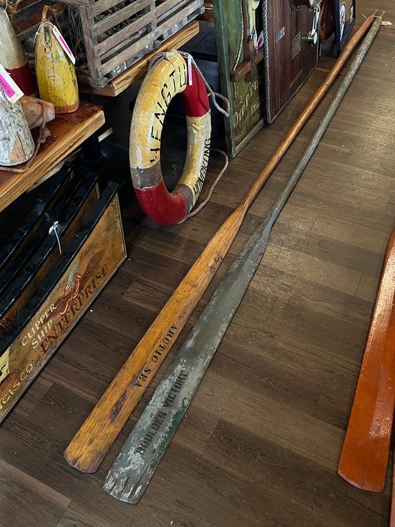 Antique USS Boulder Victory & Arctic Sea oars