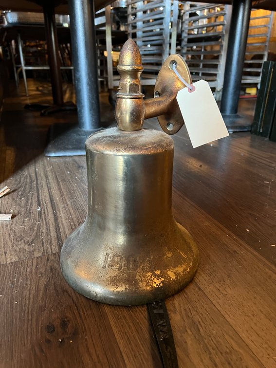 Antique brass bell