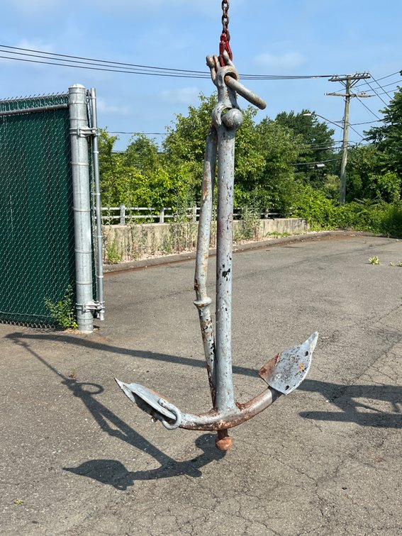 Antique iron anchor