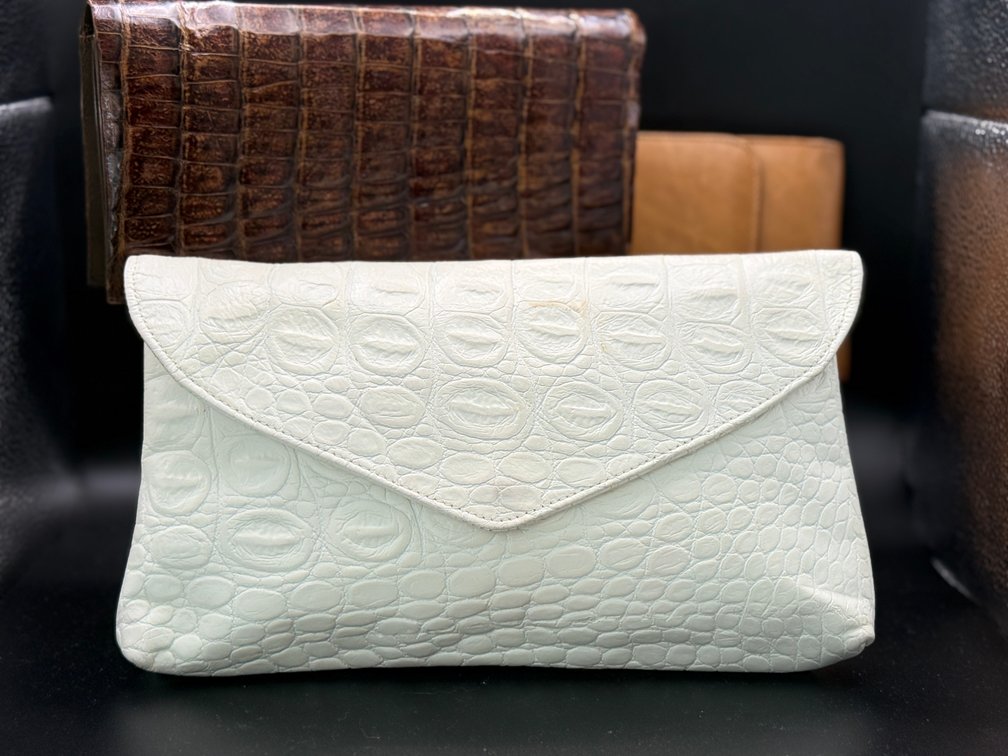 3 leather purses