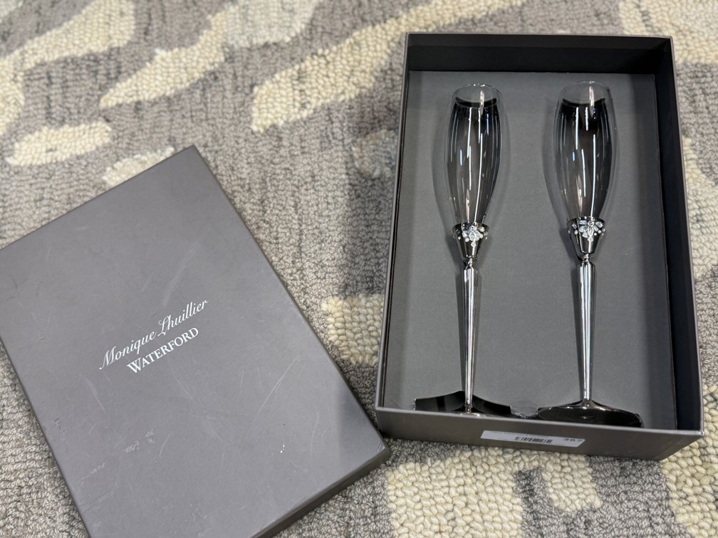 Waterford Crystal champagne flutes