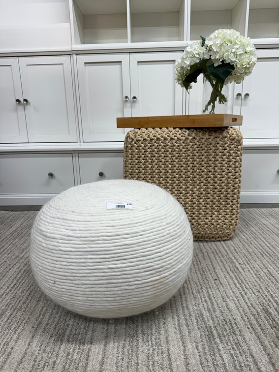 White woven ball
