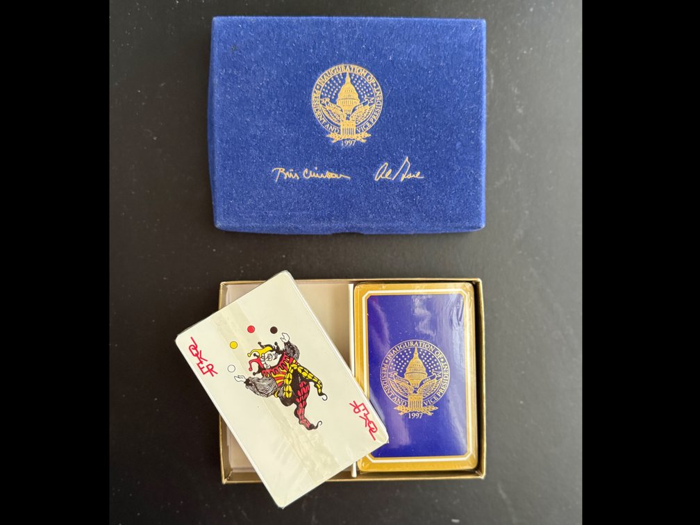 New 1997 inauguration playing cards