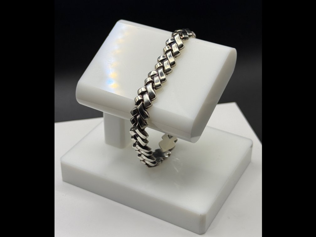 Sterling woven bracelet