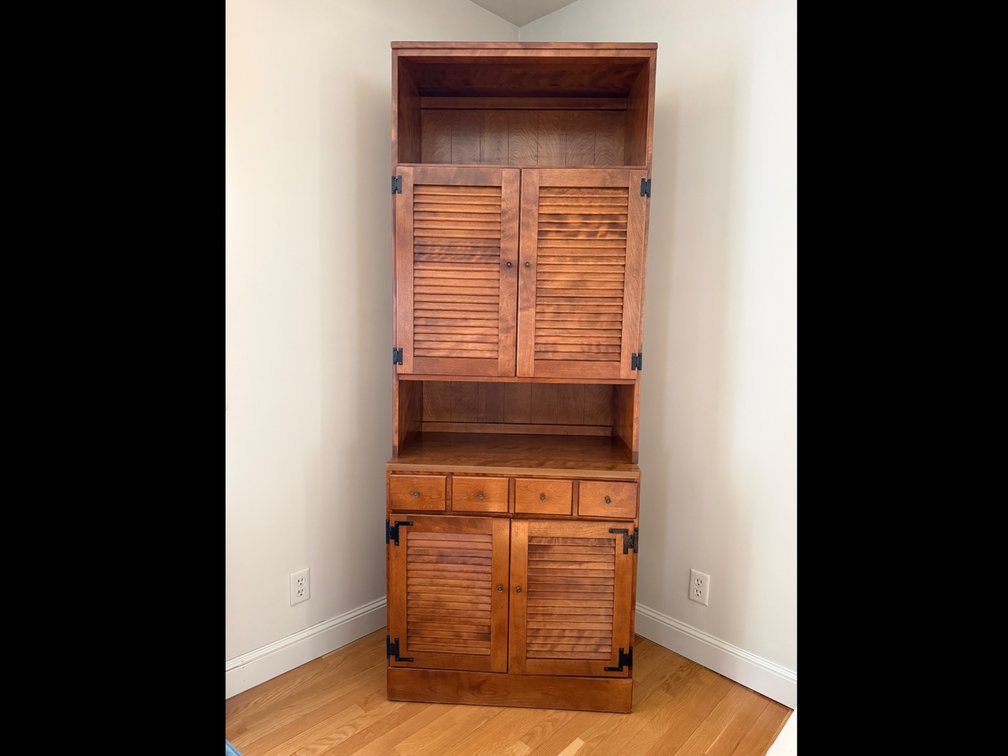 Ethan Allen shutter door cabinet