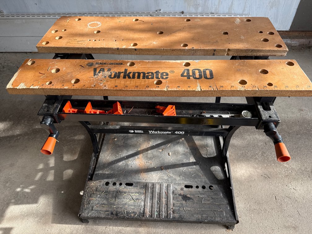 Workmate 400 workbench, rasp