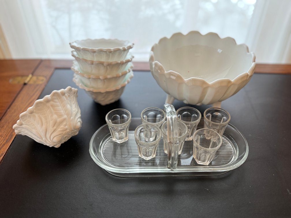 Milk glass and MCM