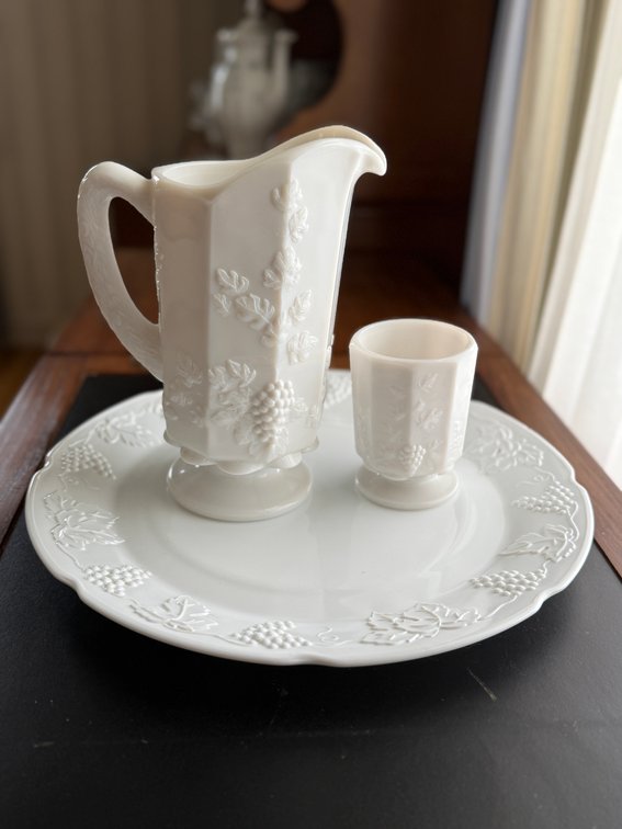 Vintage milk glass