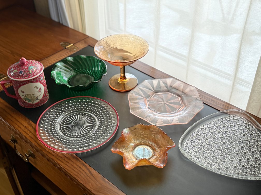 Depression glass, Fenton & hobnail