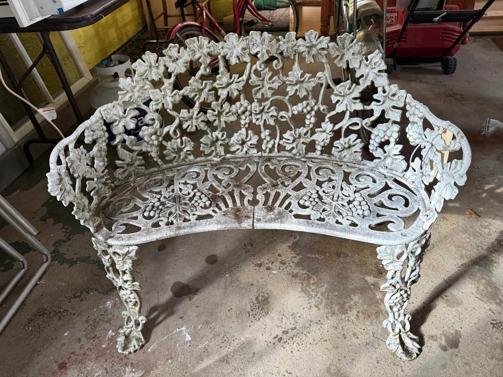Patio table, bench and more