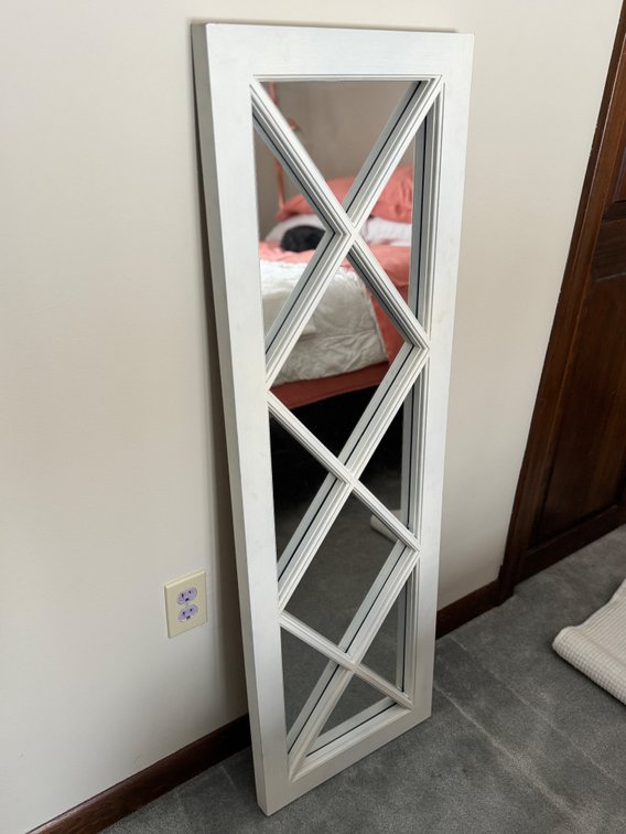 Tall lattice  work mirror