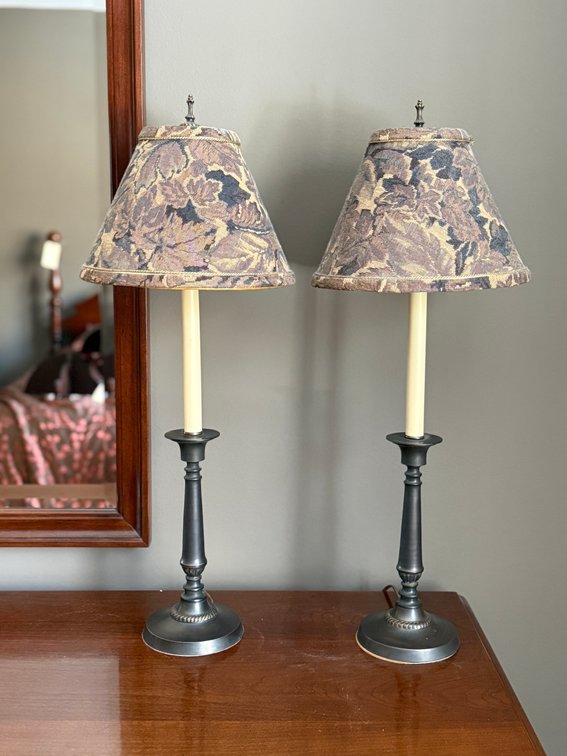 Two vintage table lamps TESTED