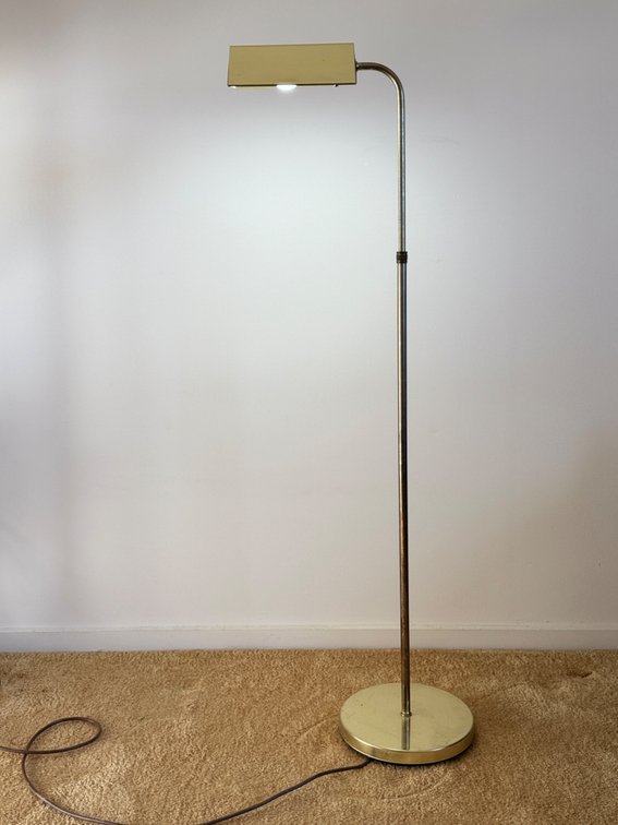 Vintage brass floor lamp TESTED