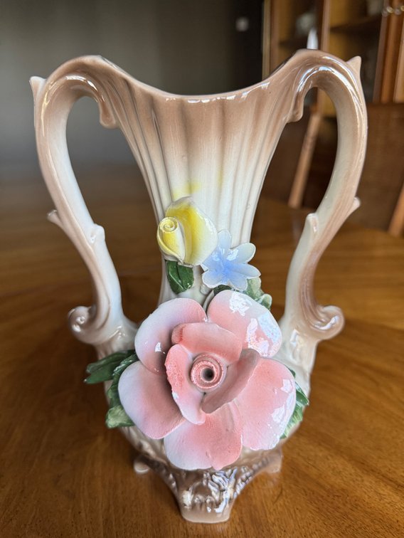 Vintage Capodimonte vase