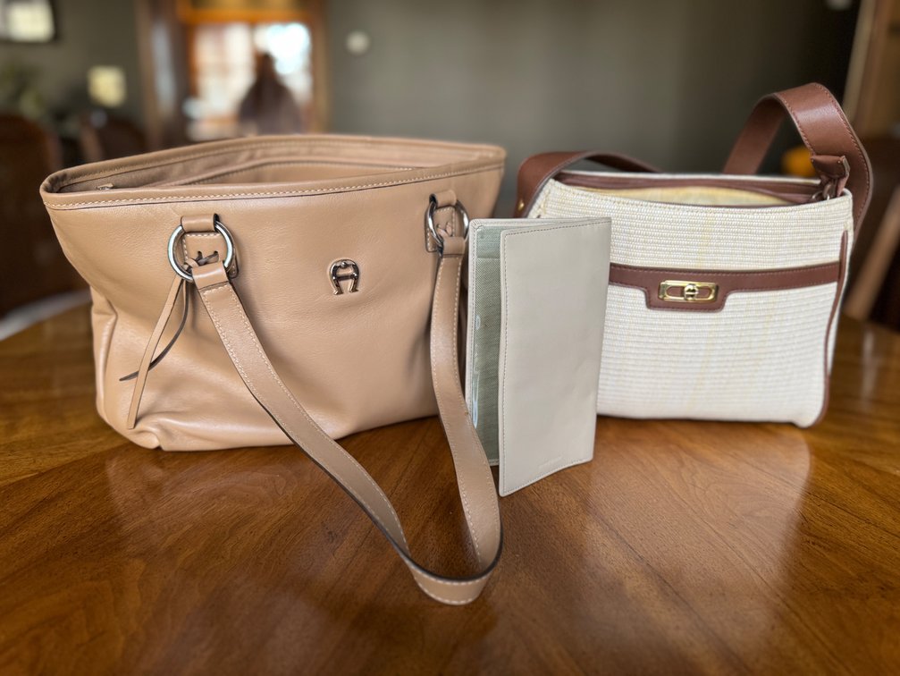 2 Etienne Aigner bags & wallet, New