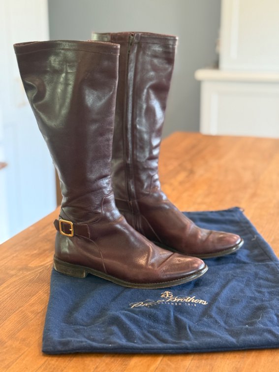 Brooks brother Oxblood leather boots