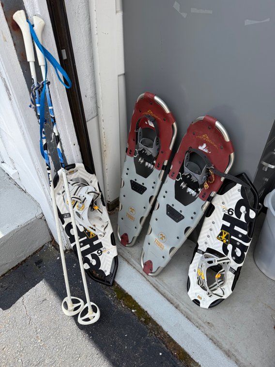 His & Hers snow shoes