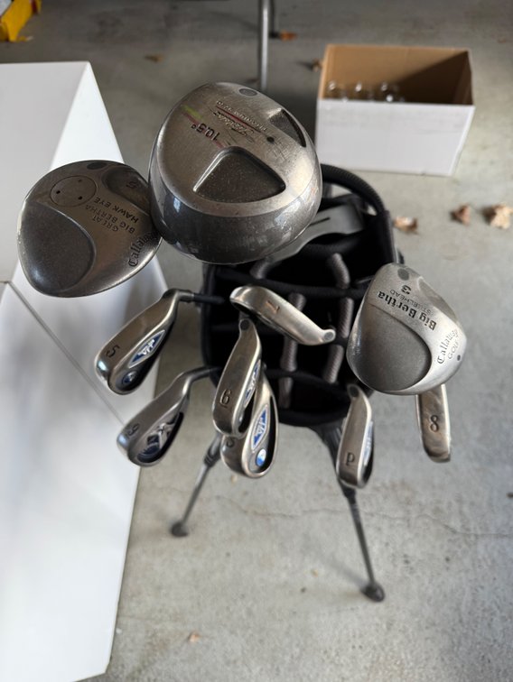 Golf Bag with clubs