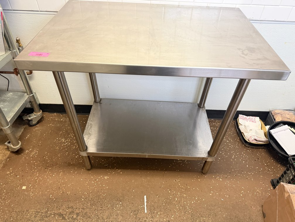 3' all stainless table