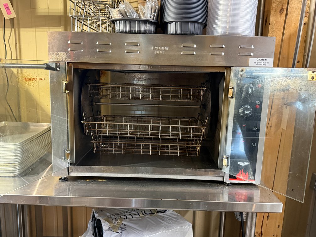 Counter top rotisserie