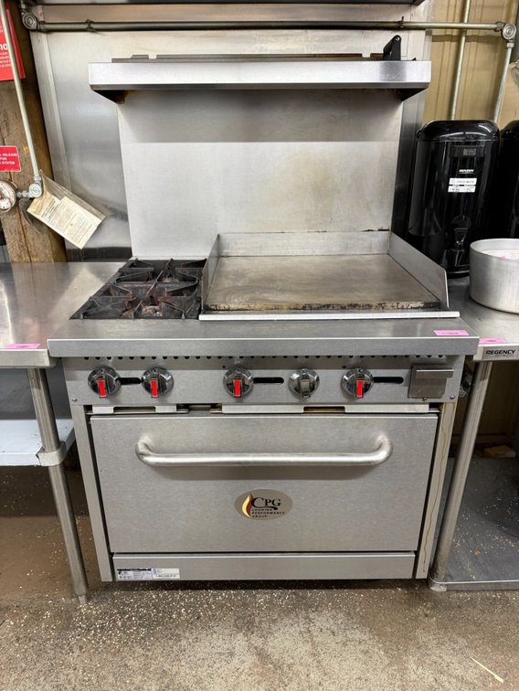 36” range, TESTED