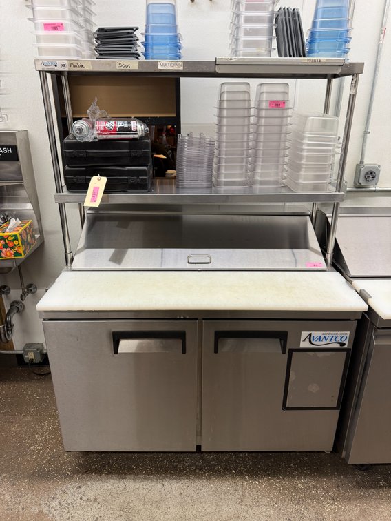 4’ refrigerated sandwich prep & over shelf, TESTED