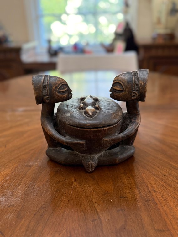 Wooden Luba spirit container