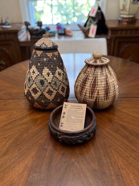 Zulu baskets and bowl