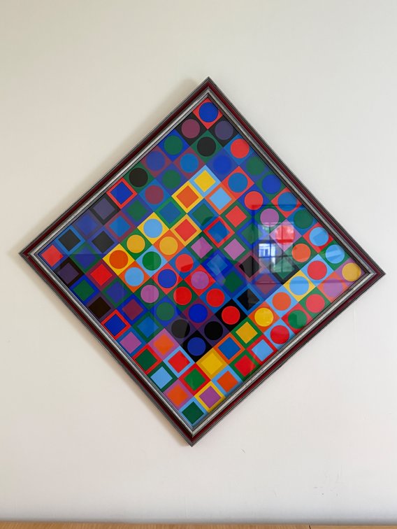 Victor Vasarely silk screen print