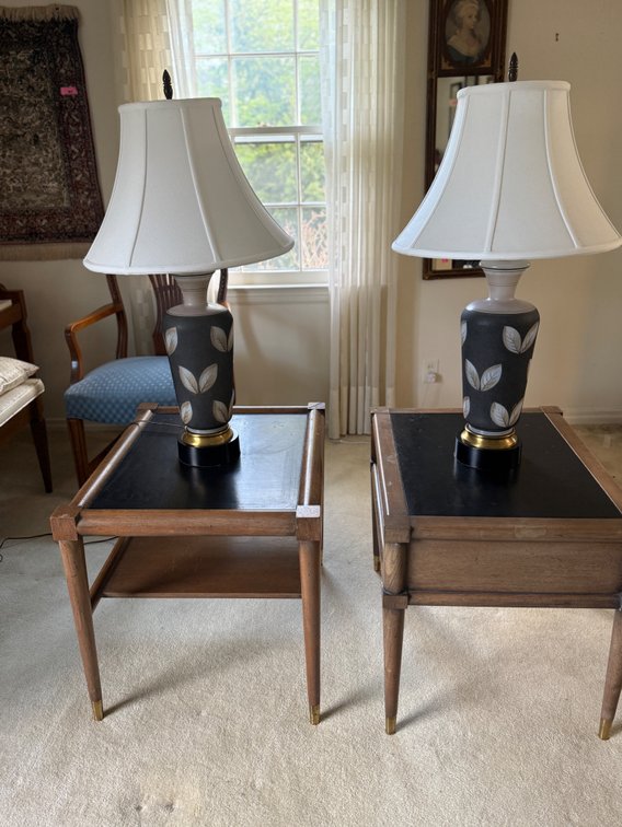 2 MCM table lamps
