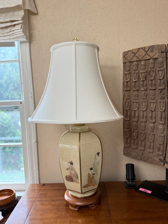 Vintage ginger jar lamp