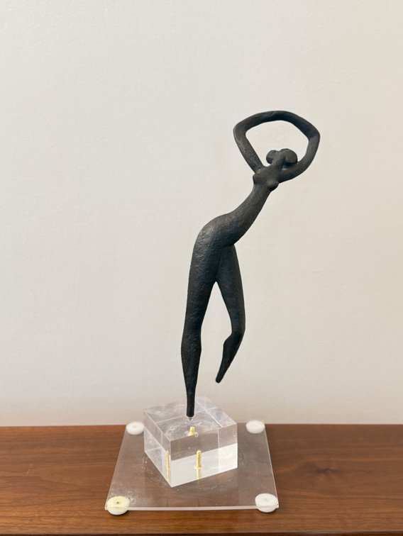 Art Deco bronze “dancer” statue