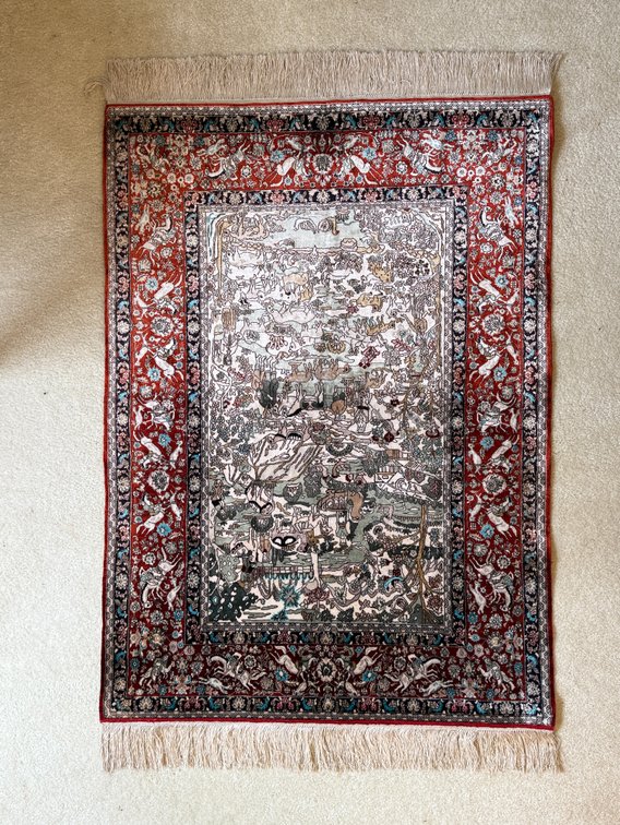 Persian rug wall hanging