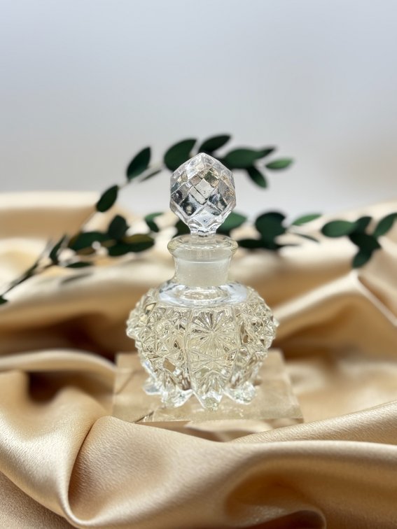 Bohemian crystal perfume bottle