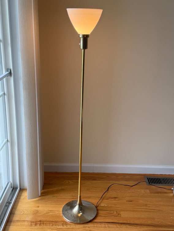 MCM torchiere lamp, TESTED