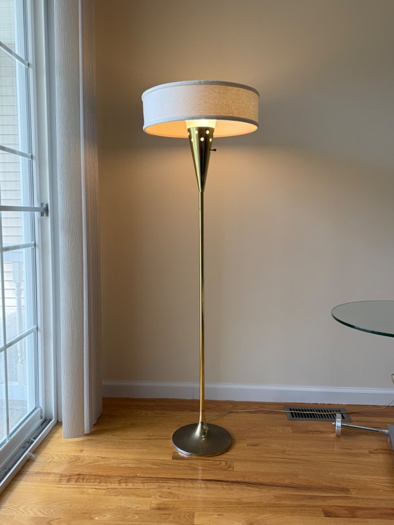 MCM torchiere lamp, TESTED