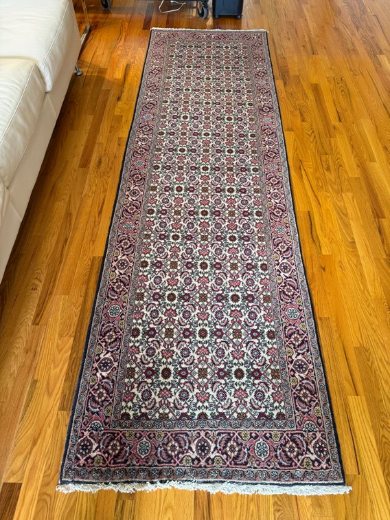 9 1/2’ x 34” thick wool rug