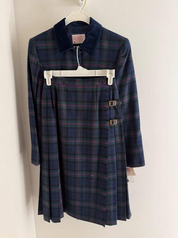 Pendleton tartan skirt set
