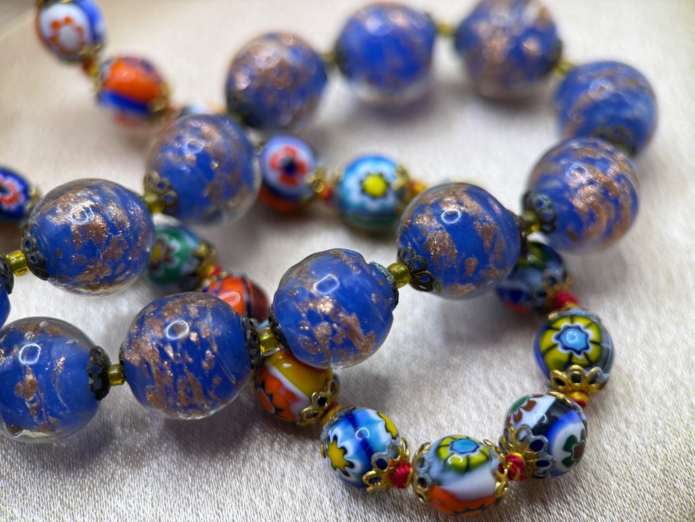 2 Murano glass necklaces