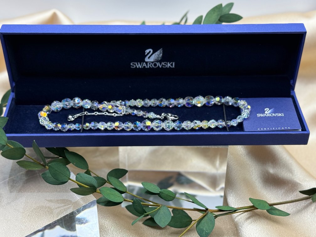 Swarovski Aurora Borealis Crystal Bead Necklace