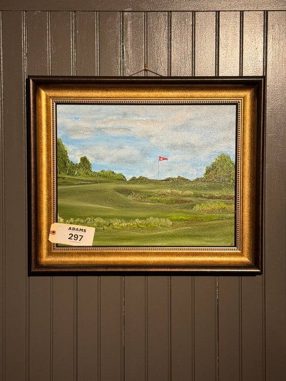 “18th hole” painting