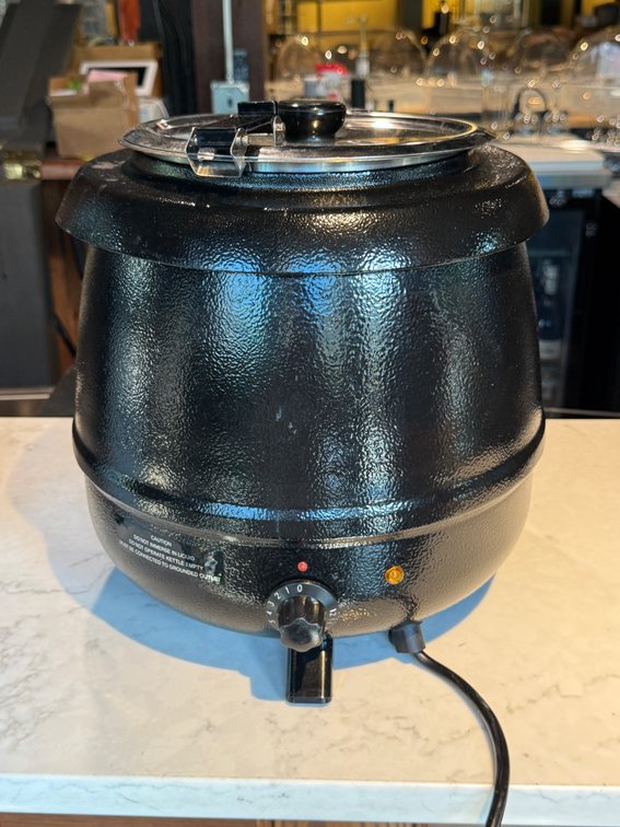 Black soup warmer, TESTED