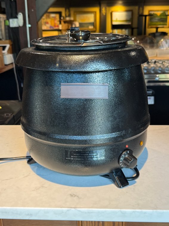Black soup warmer, TESTED