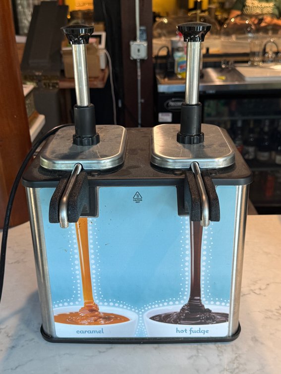 Server hot fudge warmer, TESTED