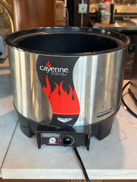 Vollrath round soup warmer, TESTED