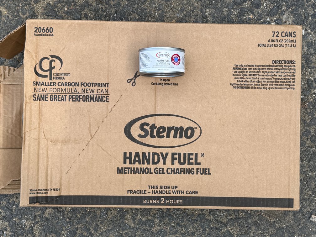 New chafing fuel