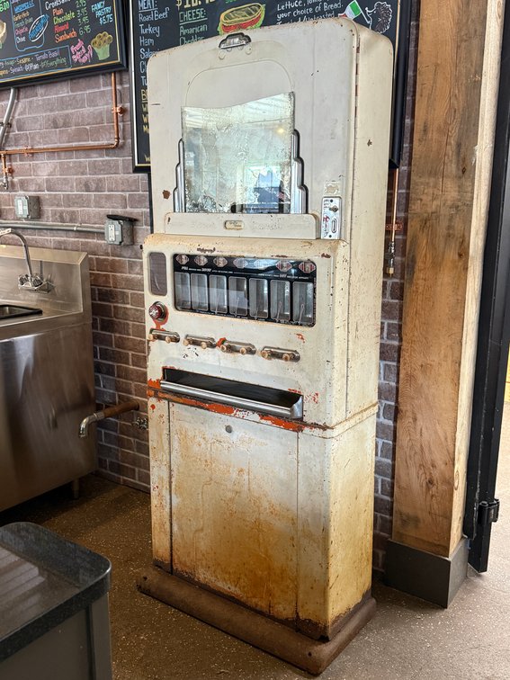 Antique candy machine